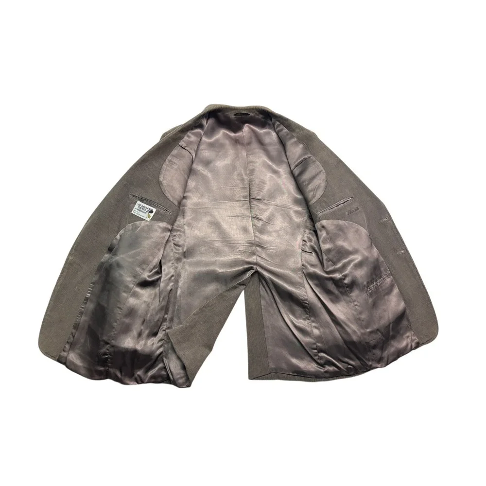vtg 70s Western Corduroy Blazer 46L Jacket Sport Suit Coat Elbow Patches Taupe‎